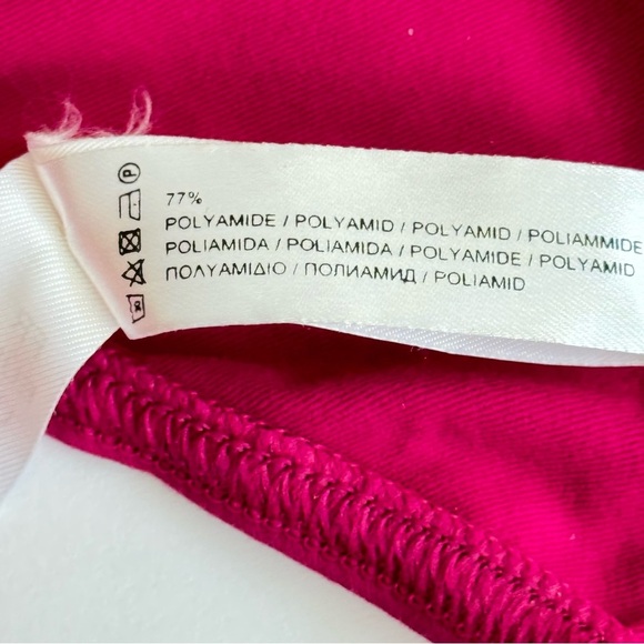 NWT ERES “Lumi” Multi Position Triangle Bikini Top Pink Fizz with Braiding - Picture 15 of 16